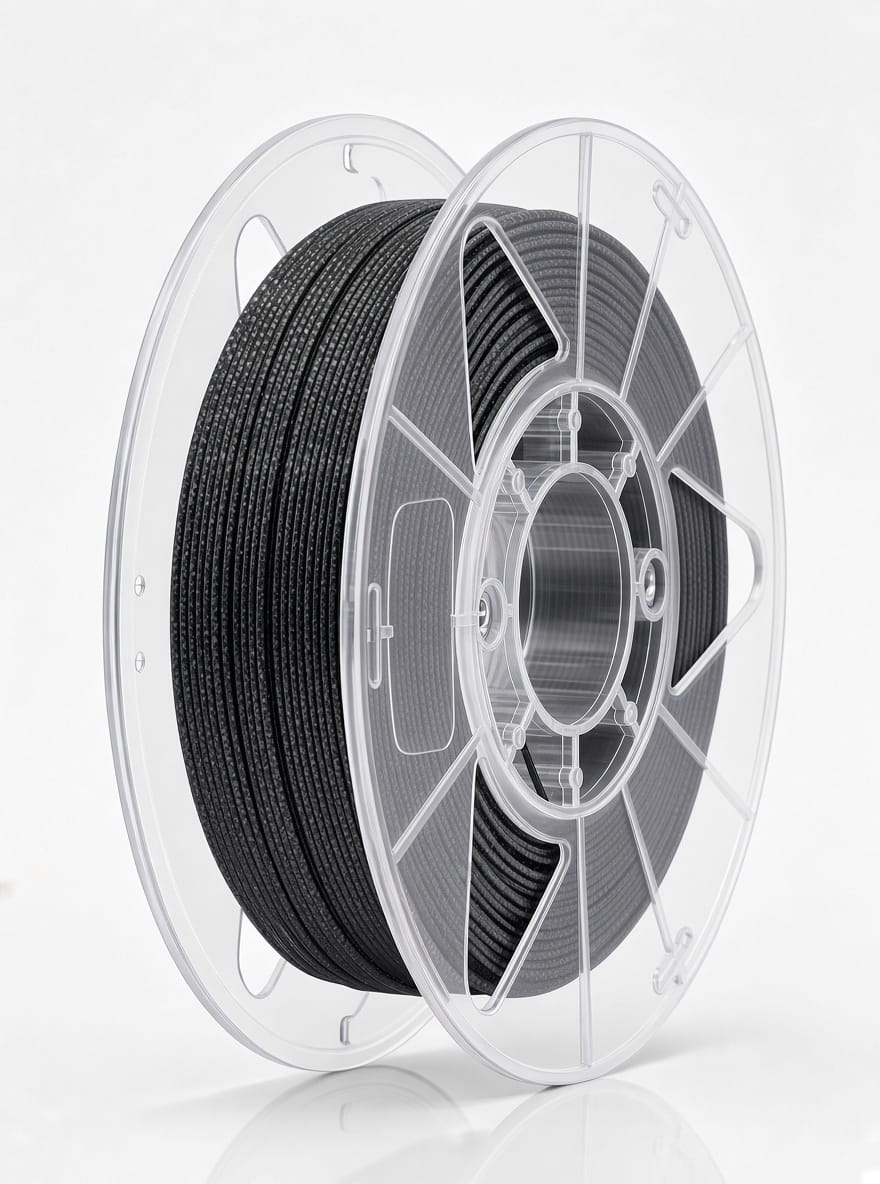 Carbon ABS CF нить для 3D печати 1.75 мм, черный, 0,500 кг